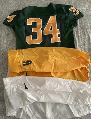 Camiseta de fútbol americano Oregon Ducks 2009 emitida por el equipo #34 para hombre 44 y pantalones de juego Foto 1 de 4