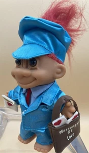 RARE Russ Troll Doll VALENTINE MESSENGER OF LOVE COMPLETE w Mailbag & Letter 5" - Picture 1 of 7