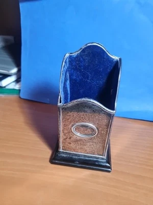 Porta Penne In Argento  Da Scrivania Vintage - Anni 90’ Usato - Immagine 1 di 4