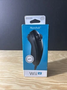 Brand New Sealed Nintendo WII / Wii U OEM Nunchuck Controller Black - Picture 1 of 3