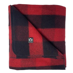 Arcturus Backwoods Wool Blanket - Red Buffalo Plaid | 4.5 lbs (64" x 88") - Picture 1 of 9