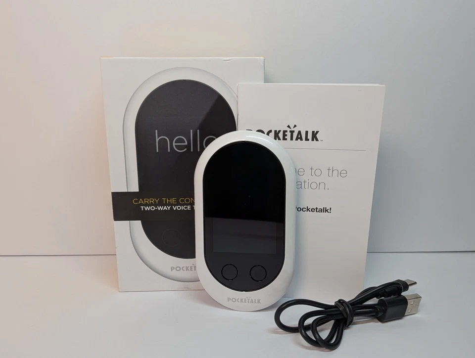 Pocketalk Classic 2-Way Translator/Interpreter - White - Tested SourceNext - Image 1 of 4