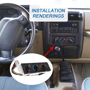 For 1999-2004 Jeep Wrangler A/C Heater Control Module Switch Car Interior Parts - Picture 1 of 14