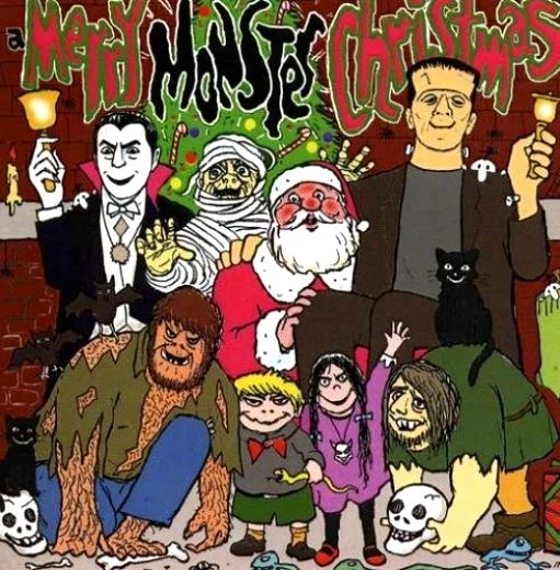 A Merry Monster Christmas CD Fun Holiday Music Len Maxwell Count Dracula Wolfman Foto 1 de 1