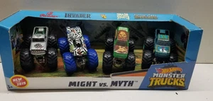 Camiones fundidos a presión Hot Wheels Monster Trucks Mythical Maulers 1:64 paquete de 4 - Imagen 1 de 6
