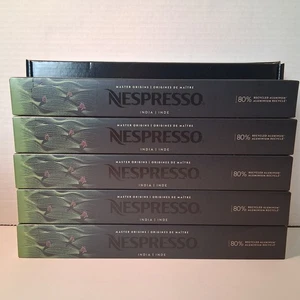 Nespresso Original Line Master Origins India Dark Roast 50ct Lot Of 5 - 10 Packs - Picture 1 of 4