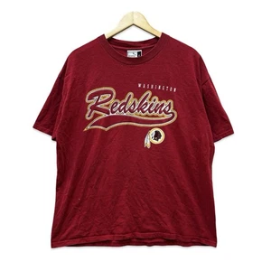 Vintage Redskins T Shirt Men Size Large Red Logo Spell Out NFL Commander Puma - Picture 1 of 10