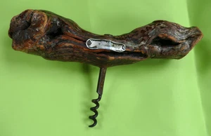 Beautiful antique/vintage gnarled vine wood corkscrew- 18cm long- - Picture 1 of 5