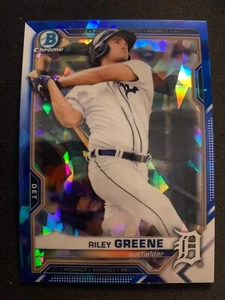 RILEY GREENE #BCP-4 - 2021 BOWMAN ZAFFIRO CROMATO - ROOKIE RC - Foto 1 di 2