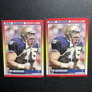 1990 Score #624 ANTHONY JOHNSON Rookie Card Lot Of 2