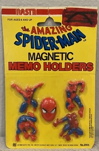 1980 Amazing Spider-Man magnetische Memo-Halter (Neu in Verpackung) - Bild 1 von 10