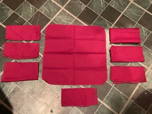 8 Burgundy Cloth Napkins 14" X 14" *Pre-Owned/Nice* ppp1 - Picture 1 of 5
