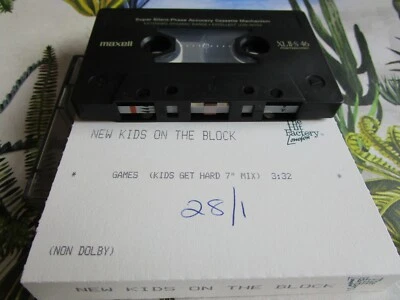 New Kids On The Block - Games (The Kids Get Hard Mix) Promo Tape Cassette Single - Image 1 of 3