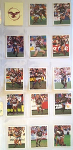 NRL NSWRL Rugby League Vintage 1993 Stickers x15 Album Sleeved w/Logo Sea Eagles - Picture 1 of 7