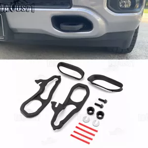 Front LH & RH For 2019-2024 Ram 1500 DT Black Tow Hooks W/ Hardware Heavy Duty - Bild 1 von 12