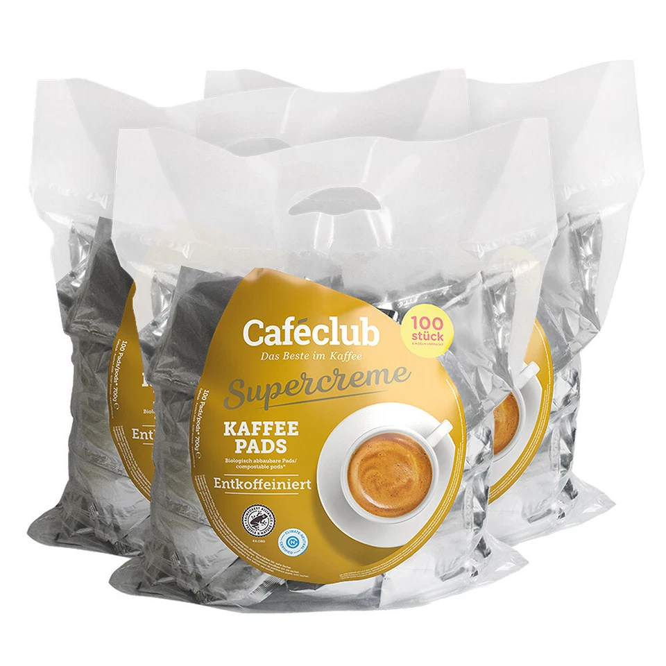 300 Kaffeepads Caféclub Megabeutel Entkoffeiniert (für SENSEO) Cafeclub - Bild 1 von 1