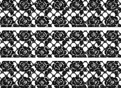 Spitze Tortenband Tortenbild Party Deko Geburtstag weiß Hochzeit schwarz essbar - Bild 1 von 4