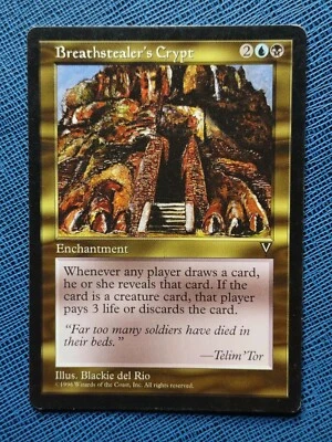 MTG 1x Breathstealer's Crypt MP Visions Magic the Gathering - Reserved List - Image 1 of 2