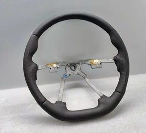 JEEP GRAND CHEROKEE WJ LENKRAD FLACHLEDER SCHWARZ STICH MASSGESCHNEIDERT 1999-2004 - Bild 1 von 4