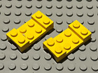 2 x LEGO Yellow Car Mudguard ref 3788 Set 6490 6455 6649 4852 6671 646 6375 7242