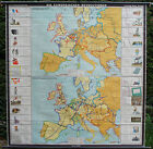 Wandkarte Europische Revolutionen Hecker Garibaldi Schnellpresse 187x194cm~1960