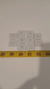 Weights 1 inch Square White Lead Package of 10 Sewing Upholstery Crafts Drapery - Picture 1 of 11