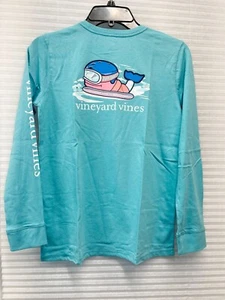 Vineyard Vines Youth Long Sleeve Crew Neck Whale Snow Ski Shirt Size XL (16) NWT - Picture 1 of 11