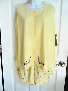 *NEW!! ALLYSON WHITMORE Sz Large PJ Set Sleeveless Top & Shorts Loungewear* - Picture 1 of 5