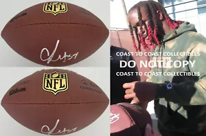 CJ Mosley New York Jets Baltimore Ravens firmado Duke fútbol certificado de autenticidad prueba exacta - Imagen 1 de 3