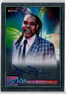 Tarjeta Topps Finest Basketball 2021 Latrell Sprewell Auto Warriors - Imagen 1 de 1