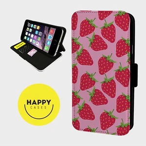 JUICY STRAWBERRY FRUIT - Kunstleder Flip Handyhülle - iPhone/Samsung - Bild 1 von 5