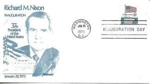 Richard Nixon Inauguration Day Cover Fleetwood Cachet January 20 1973 - Picture 1 of 1