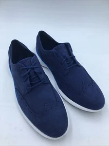 Cole Haan Grand Troy Wing Oxford Men Blue Size 9 C33766 NWOT - Picture 1 of 9