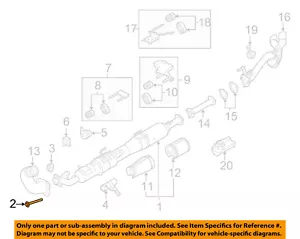 FORD OEM 17-22 F-250 Super Duty-Catalytic Cnvrtr Bolt W718005S900 - Picture 1 of 2