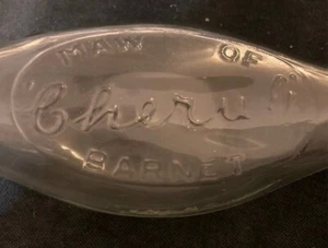 Antike CHERUB Babyflasche aus Glas. um 1900  - Bild 1 von 4