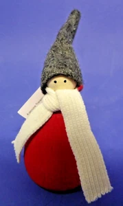 Larssons Tra Trenemo Sweden Christmas Wooden Tomte Gnome 6" Tall New - Picture 1 of 8