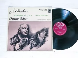 Brahms Symphony No. 3 Bruno Walter Philips Hi-Fi Stereo SABL 183 ED1 Vinyl LP - Picture 1 of 11