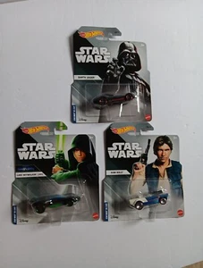 Hot Wheels Charakter Autos 2021 Star Wars 3 Stück Han Solo Vader Skywalker NEU - Bild 1 von 7