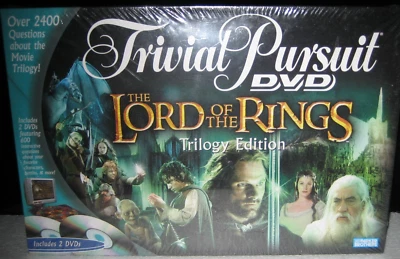 Trivial Pursuit: Lord of the RINGS - Edición Trilogía DVD Juego en paquete Nuevo: GRATIS SH Foto 1 de 2