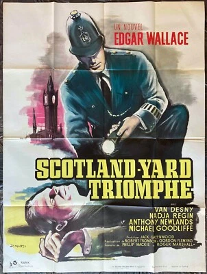 Scotland Yard Original French Grande Movie Poster Edgar Wallace Mystery - Bild 1 von 4