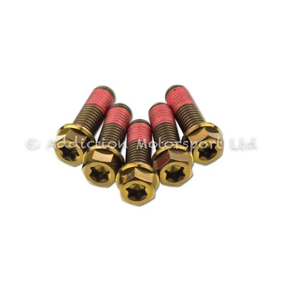 5x Bronze Titanium Rear Disc Rotor Bolts Screws for KTM 990 Supermoto 2011-2013 - Image 1 of 3