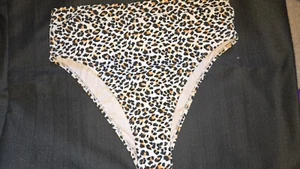 NWOT Women's Swim High Waist Bottom Xhilaration Animal print LARGE - Picture 1 of 8
