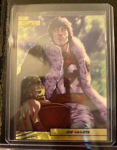 2024 Leaf Anime Nation Series 2 JOE NAMATH Super Gold Prismatic #'d 1/1 - Picture 1 of 2