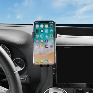 für Jeep Wrangler JK 2010-2017 Schwarz Luftauslass Telefon Halter Halterung - Bild 1 von 7