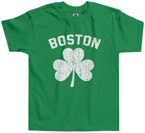 Camiseta Threadrock Kids Boston Shamrock Irish Pride para niño pequeño - Imagen 1 de 2