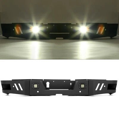Rear Bumper Steel For 2010-2018 2019-2024 Ram 2500 3500 w/ LED lights Bolt Kits Foto 1 de 4