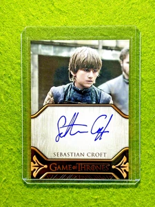 GAME OF THRONES Sebastian Croft AUTO Young NED STARK AUTOGRAPH 2023 Rittenhouse - Picture 1 of 24