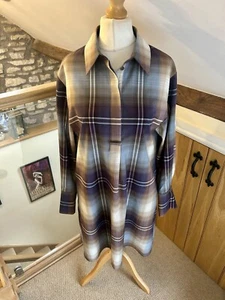 Mini Camisa Vestido Cos Cuadros Talla 40 UK 12 Nuevo PVP £125 Mezcla Lana - Imagen 1 de 9