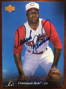 FRANK ROBINSON 1995 UPPER DECK SIGNED AUTOGRAMMKARTE #AC3 REDS UDA ZERTIFIZIERT - Bild 1 von 4