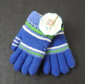 NWT Multi Color Fair Isle Children Knitted Gloves Fleece Lined Size 2-5 Yrs Y9 - Picture 1 of 12